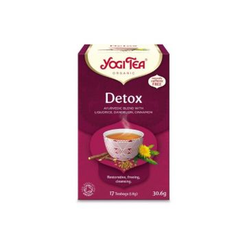 Yogi Tea Ceai bio detox, 17 plicuri