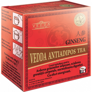 Ceai antiadipos ginseng 30dz - VEDDA