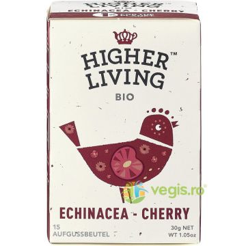 Ceai cu Echinacea si Cirese Ecologic/Bio 15 plicuri