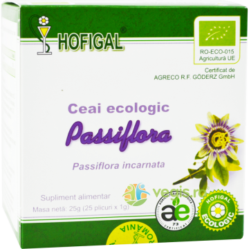 Ceai de Passiflora Ecologic/Bio 25dz