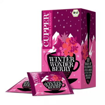 Ceai Eco infuzie merisor si scortisoara Winter Wonder Berry, 40g, Cupper