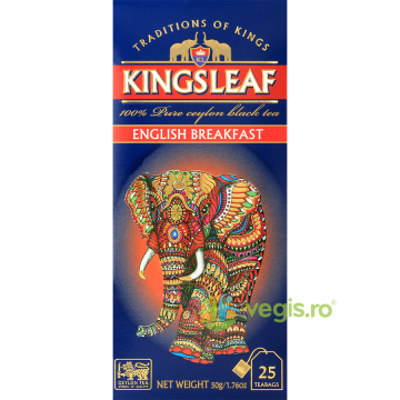 Ceai English Breakfast 25dz Kingsleaf