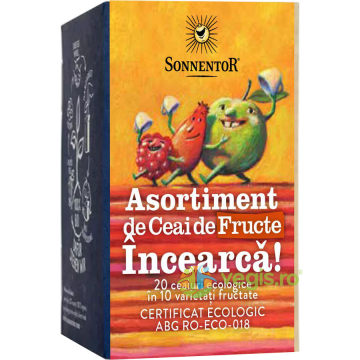 Ceai Incearca! Asortiment de Ceai de Fructe Ecologic/Bio 20dz