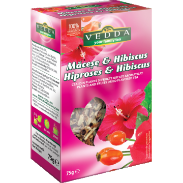 Ceai macese hibiscus 75g - VEDDA