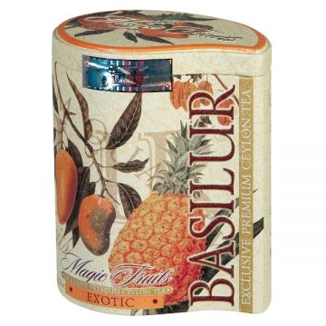 Ceai negru ceylon Magic Fruits exotic cutie 100g - BASILUR