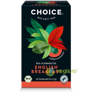 Ceai Negru English Breakfast Ecologic/Bio 20dz