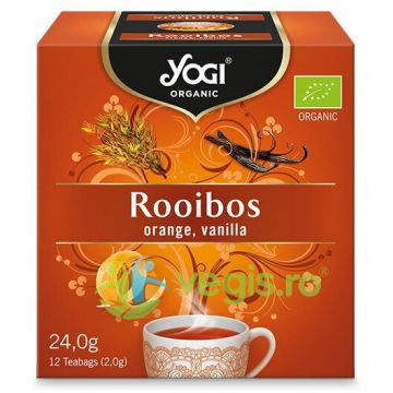 Ceai Rooibos cu Portocale si Vanilie Ecologic/Bio 12 plicuri