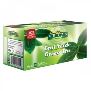 Ceai verde, 20 plicuri, Vedda