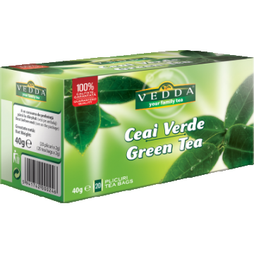 Ceai verde, 20 plicuri, Vedda