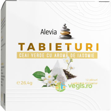 Tabieturi Ceai Verde cu Aroma de Iasomie 12 plicuri piramida