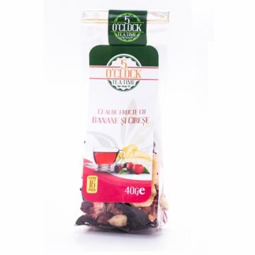 Ceai fructe cu banane cirese 40g - 5 O`CLOCK