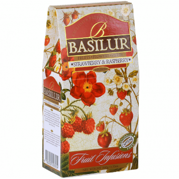 Ceai Fruit Infusions capsuni zmeura refill 100g - BASILUR