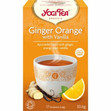 Ceai ghimbir portocale vanilie eco 17dz - YOGI TEA