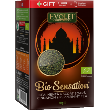 Ceai menta scortisoara Bio Sensation 80g - EVOLET