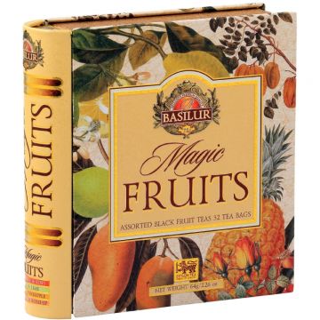 Ceai negru ceylon Magic Fruits asortat 4sort carte 32dz - BASILUR