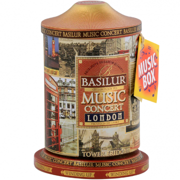 Ceai negru ceylon Music Concert London cutie muzicala 100g - BASILUR