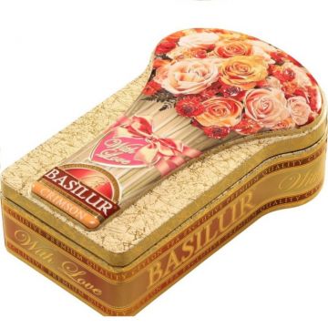 Ceai negru ceylon With Love Crimson cutie 100g - BASILUR Ceai negru ceylon With Love Crimson cutie 100g - BASILUR