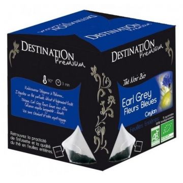 Ceai negru earl grey albastrele 15dz - DESTINATION