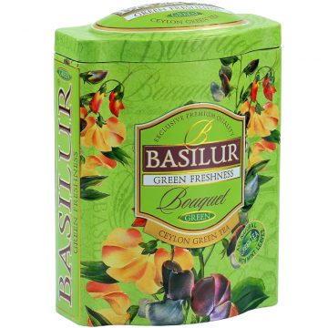 Ceai verde ceylon Bouquet green freshness cutie 100g - BASILUR