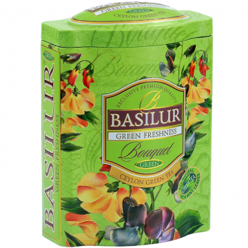 Ceai verde ceylon Bouquet green freshness cutie 100g - BASILUR Ceai verde ceylon Bouquet green freshness cutie 100g - BASILUR