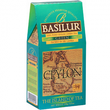 Ceai verde ceylon Island of Tea green refill 100g - BASILUR