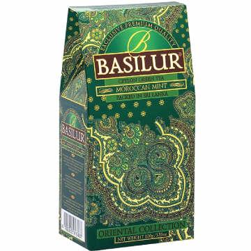 Ceai verde ceylon Oriental moroccan mint refill 100g - BASILUR