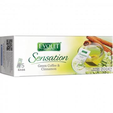 Ceai cafea verde scortisoara Grandpack Sensation 5dz - EVOLET