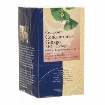 Ceai pt concentrare ginkgo 20dz - SONNENTOR