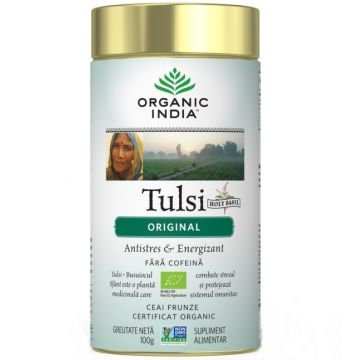 Ceai tulsi original 100g - ORGANIC INDIA Ceai tulsi original 100g - ORGANIC INDIA