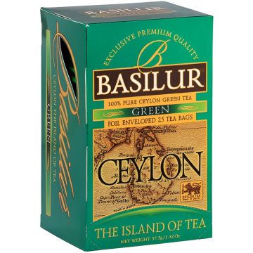 Ceai verde ceylon Island of Tea green 1,5gx25dz - BASILUR