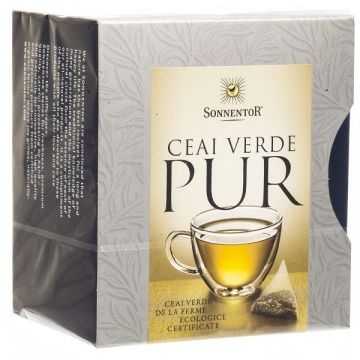 Ceai verde chinezesc pur piramide 12dz - SONNENTOR