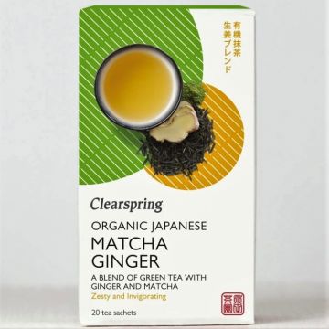 Ceai verde sencha ghimbir matcha eco 20dz - CLEARSPRING