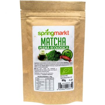 Pulbere matcha eco 80g - SPRINGMARKT