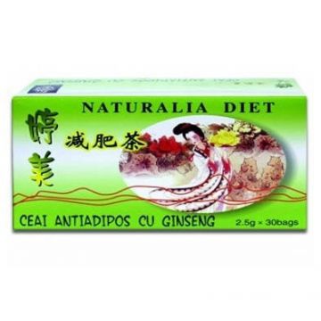 Ceai Antiadipos cu Ginseng Naturalia Diet 30 plicuri