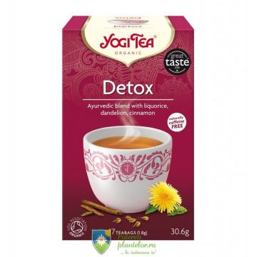 Ceai Bio Detoxifiant Yogi Tea 30.6 gr (17 plicuri)