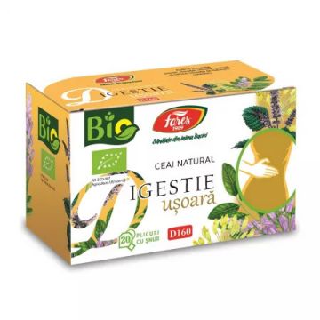 Ceai Bio Digestie Usoara D160 20 plicuri Fares