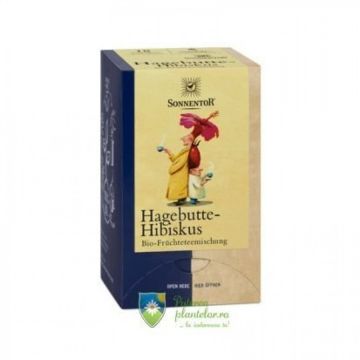 Ceai Bio Fructe macese si hibiscus 18 doze