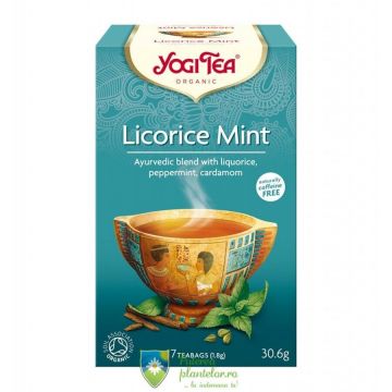 Ceai Bio Lemn dulce si menta Yogi Tea 30.6 gr (17 plicuri)