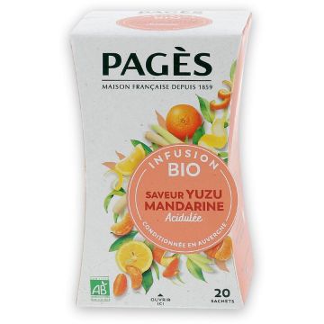 Ceai BIO pentru revigorare (yuzu, mandarine) Pages 20 plicuri