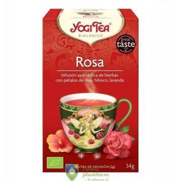 Ceai Bio Trandafiri Yogi Tea 34 gr (17 plicuri)
