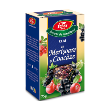 Ceai cu merisoare si coacaze, la punga 75 gr