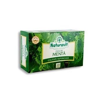 Ceai de Menta Naturavit (Ambalaj: 7x20 plicuri + 20 plicuri)