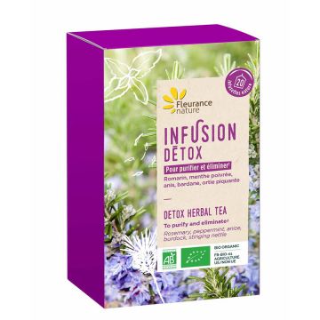 Ceai de plante Detox bio - 20 plicuri, 30g