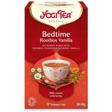 Ceai de seara cu rooibos si vanilie, bio, 17 pliculete, 30.6g, YogiTea