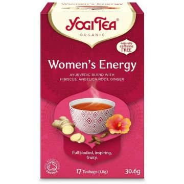 Ceai energie pentru femei, bio, 17 pliculete, 30,6g, YogiTea