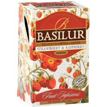 Ceai Fruit Infusions capsuni zmeura 1,8gx25dz - BASILUR