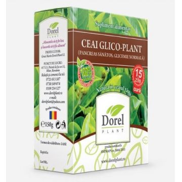 Ceai Glico-Plant (Pancreas Sanatos, Glicemie Normala) Dorel Plant 150 g