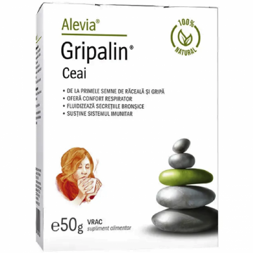 Ceai Gripalin 100% natural 50g - ALEVIA