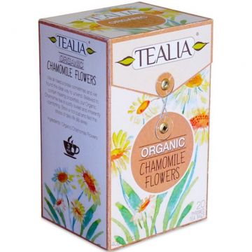 Ceai musetel flori organic piramide 20dz - TEALIA
