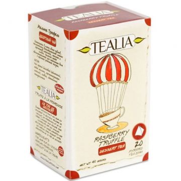Ceai negru zmeura truffle piramide 20dz - TEALIA Ceai negru zmeura truffle piramide 20dz - TEALIA